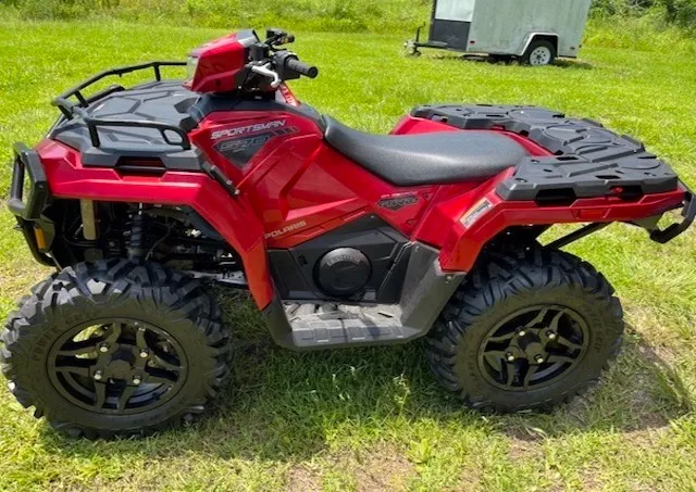 Red Polaris Sportsman 570 Trail Edition 4